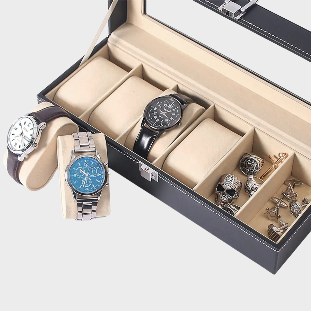 6 Slot Watch Storage