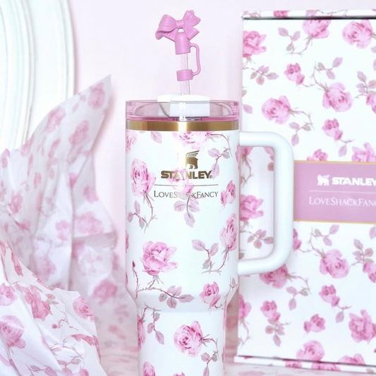 Baby Pink Stanley x LoveShackFancy H2.0 Tumbler | 40oz
