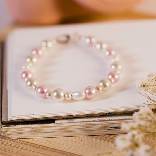 Velvet Pearl Charm Bracelet