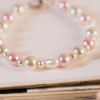 Velvet Pearl Charm Bracelet