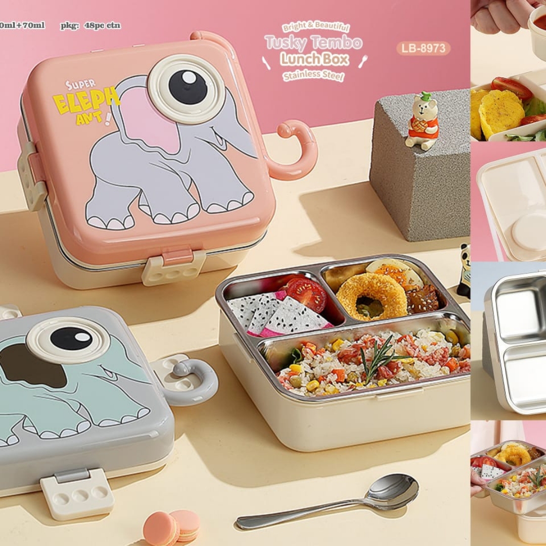 🐘🍱 Super Elephant Kids Lunch Box