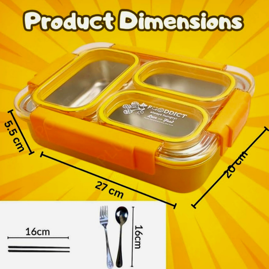 🍱 Fooddict Stainless Steel Bento Lunch Box