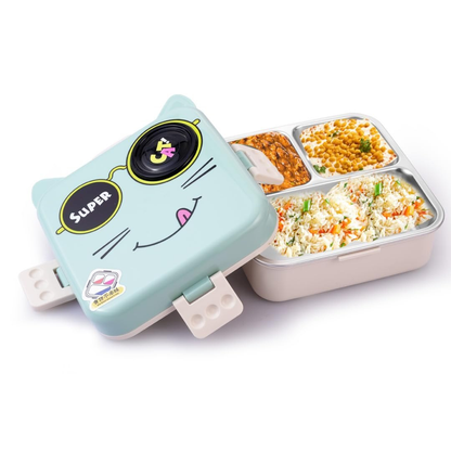 😎🐱 Cool Cat Kids Bento Lunch Box