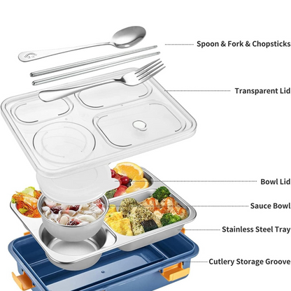 🍱 Elite Stainless Steel Bento Lunch Box