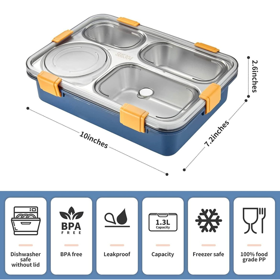 🍱 Elite Stainless Steel Bento Lunch Box