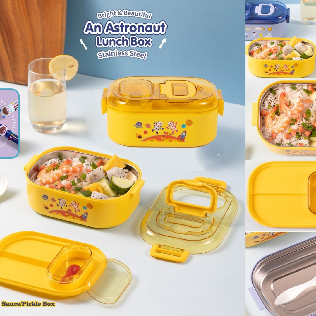 🚀 Astronaut Stainless Steel Lunch Box