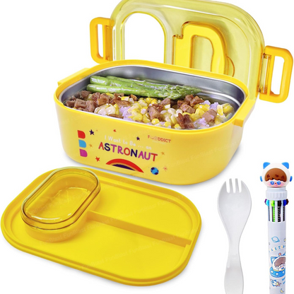 🚀 Astronaut Stainless Steel Lunch Box
