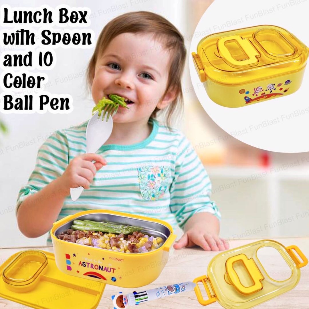 🚀 Astronaut Stainless Steel Lunch Box