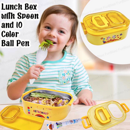 🚀 Astronaut Stainless Steel Lunch Box