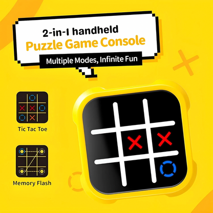 4-in-1 Electronic Tic Tac Toe & Memory Game