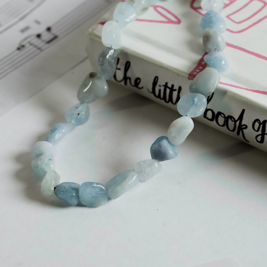 Blue Aura Stone Charm