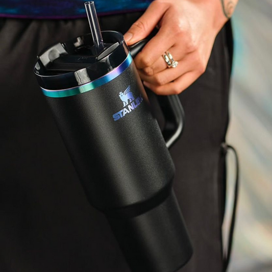 Black Glossy Quencher H2.0 FlowState™ Tumbler | 40 oz