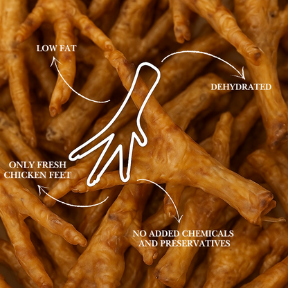Petilicious Crunchy Dehydrated Chicken Feet