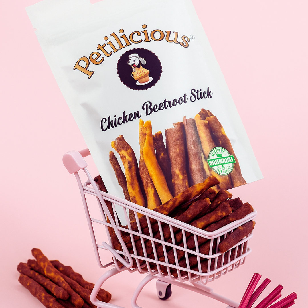 Petilicious Chicken Beetroot Crunch Sticks