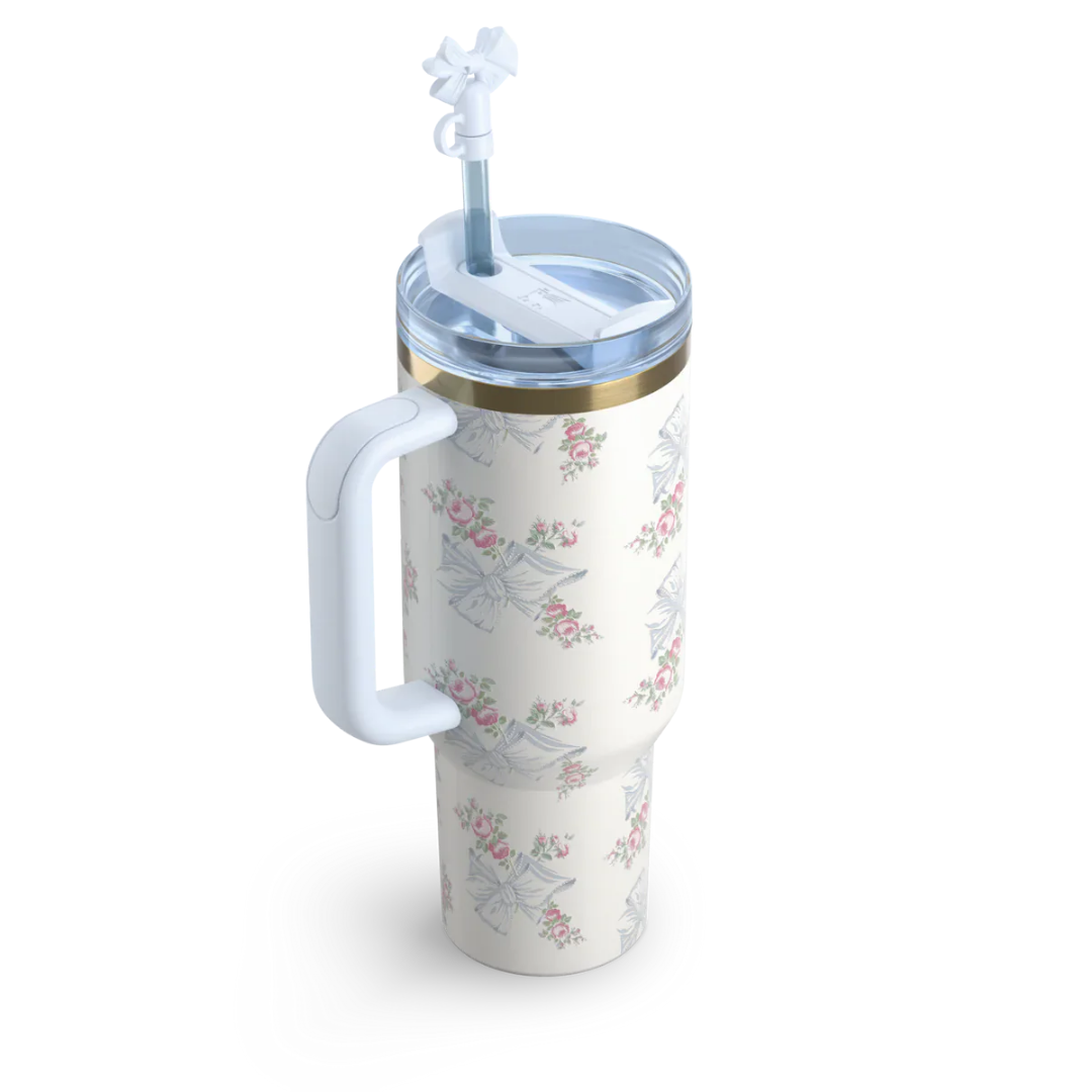 THE STANLEY X LOVESHACKFANCY HOLIDAY QUENCHER | 40 OZ | Rosa Beaux Blue