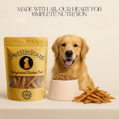 Petilicious Crunchy Dehydrated Chicken Feet