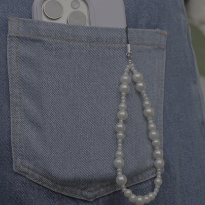 Ivory Glow Phone Charm