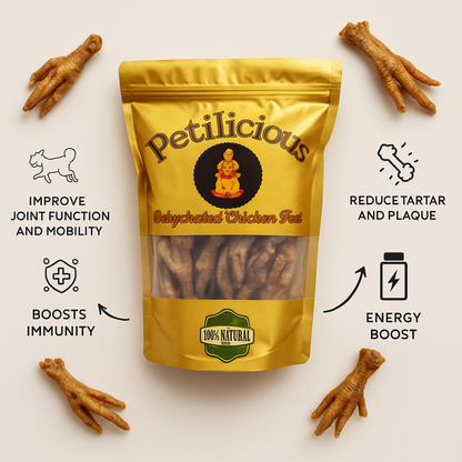 Petilicious Crunchy Dehydrated Chicken Feet