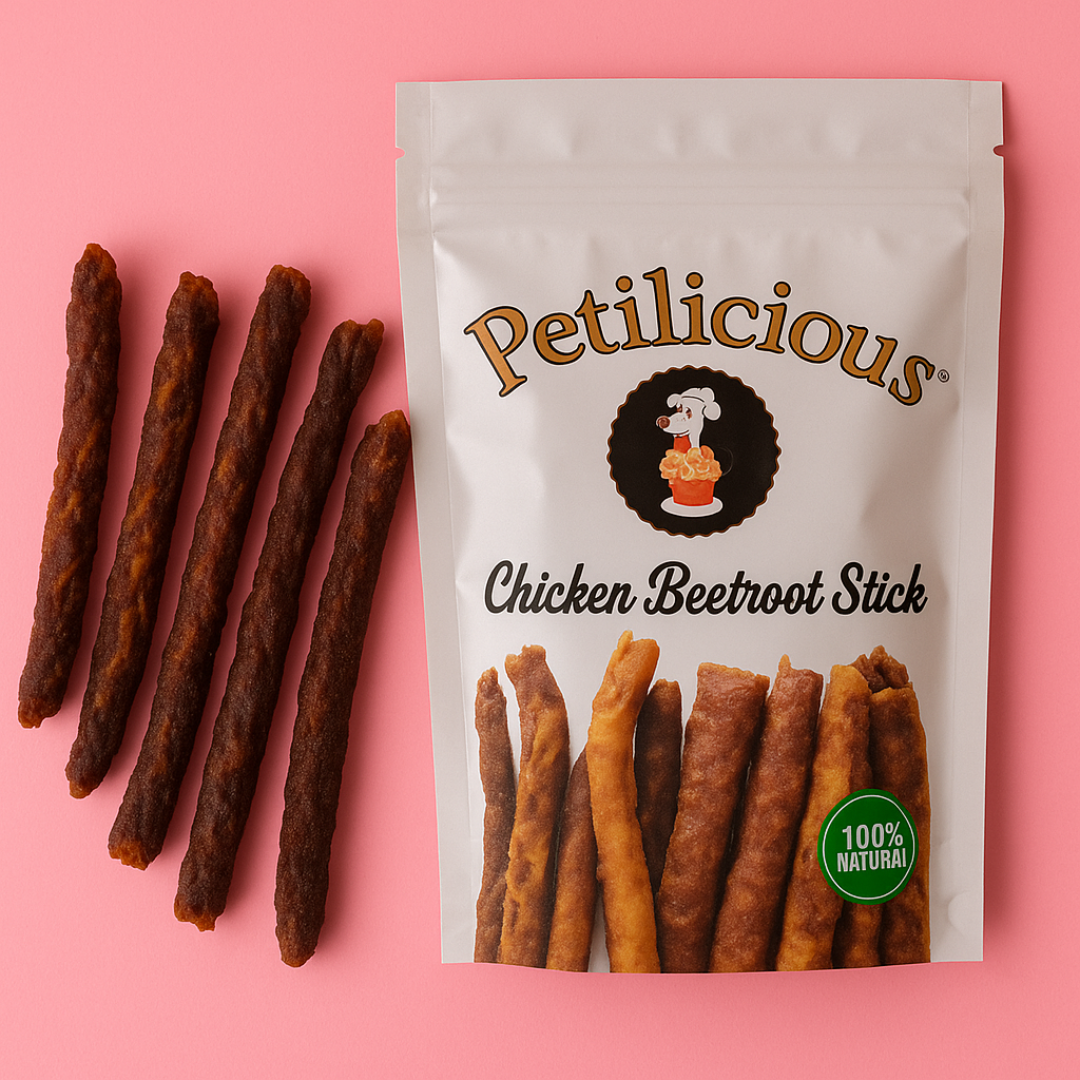 Petilicious Chicken Beetroot Crunch Sticks
