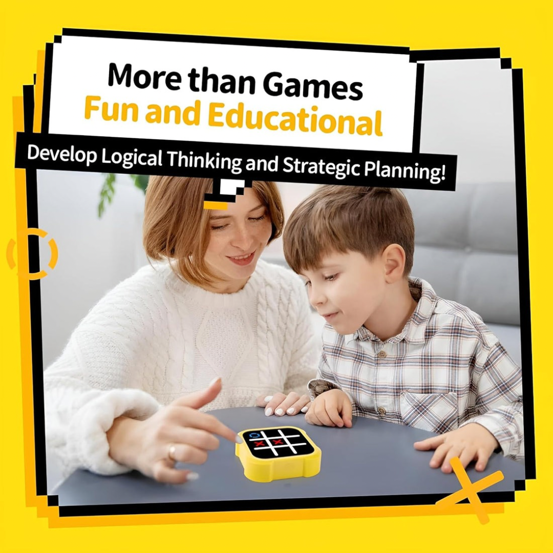 4-in-1 Electronic Tic Tac Toe & Memory Game