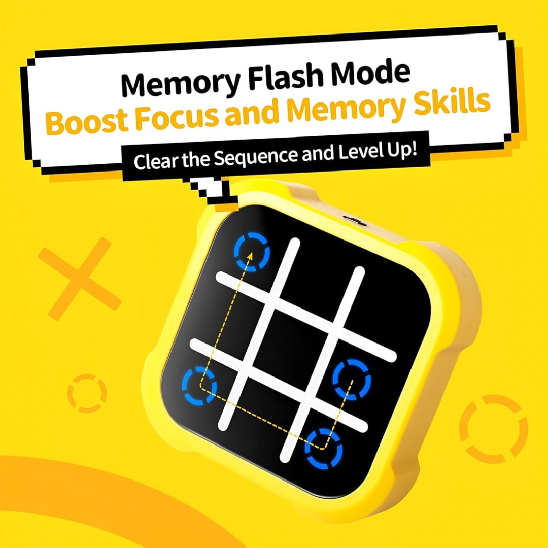 4-in-1 Electronic Tic Tac Toe & Memory Game