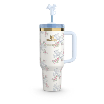 THE STANLEY X LOVESHACKFANCY HOLIDAY QUENCHER | 40 OZ | Rosa Beaux Blue