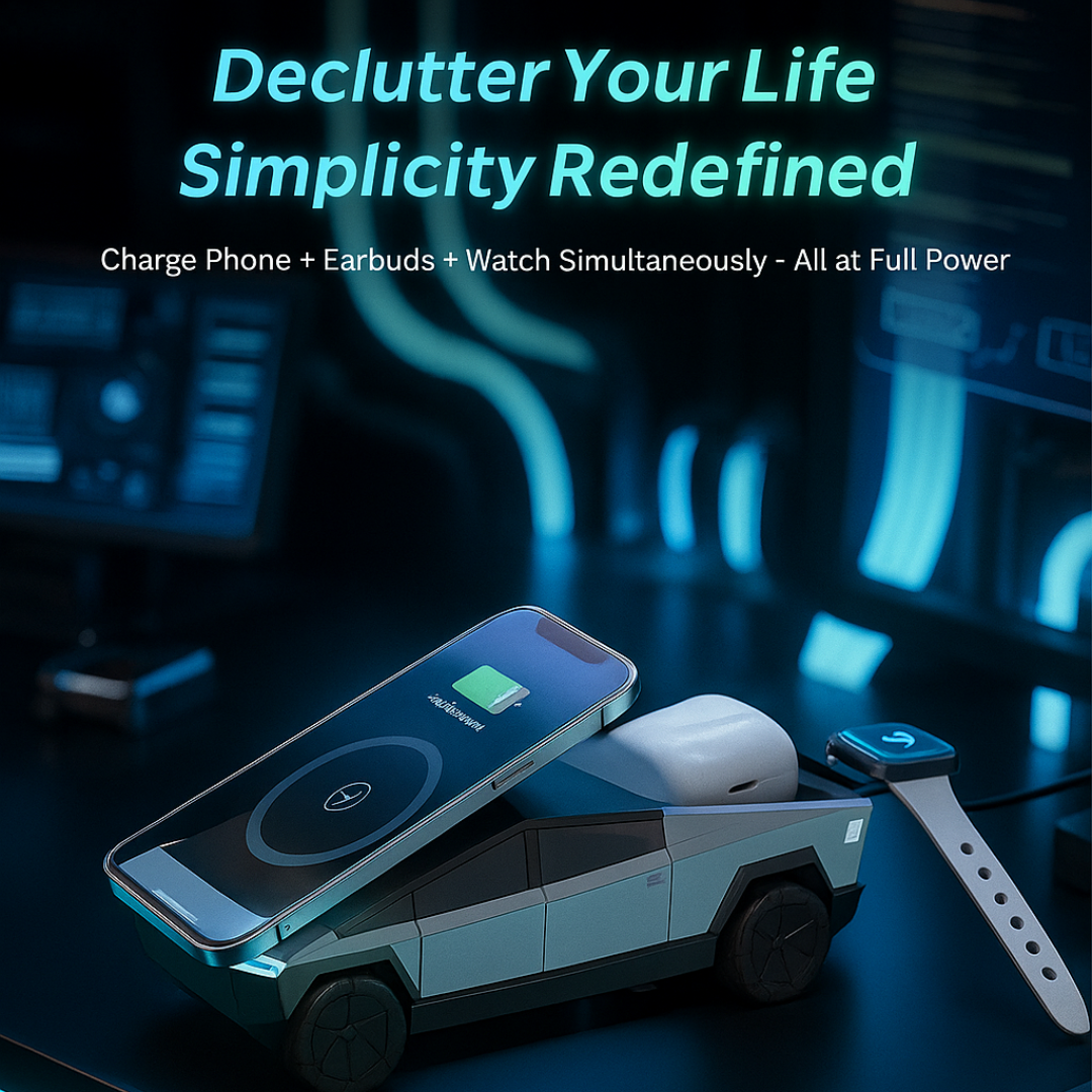 CyberCharge T3 3-in-1 Wireless Charger