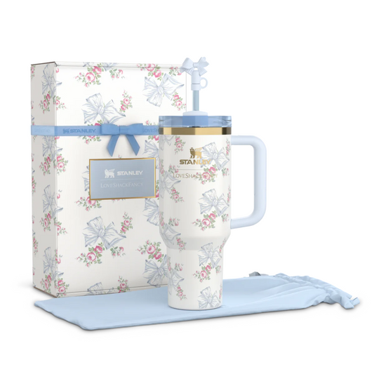 THE STANLEY X LOVESHACKFANCY HOLIDAY QUENCHER | 40 OZ | Rosa Beaux Blue